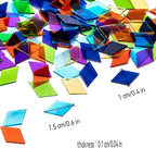 520pcs/100g Diamond Mosaic Tiles, High Transparency Stained Glass Mosaic Tiles - Image 2
