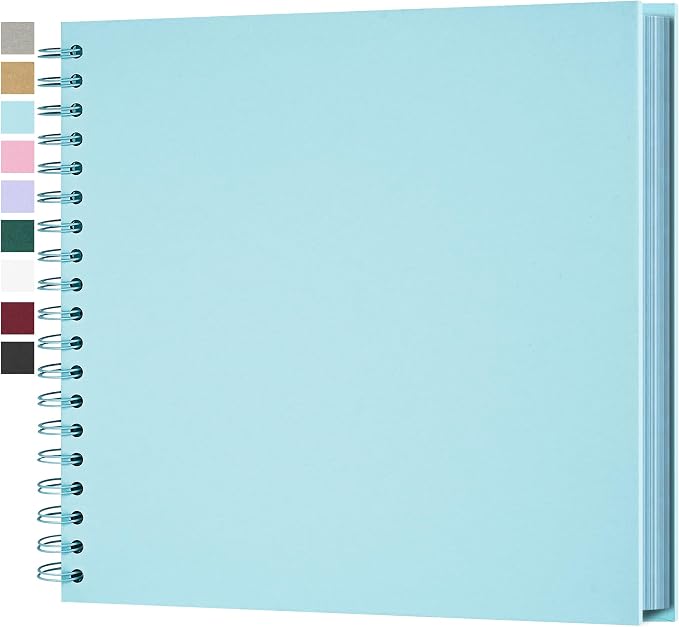 Yopih 10x10 Inch DIY Scrapbook Photo Album, Hardcover Kraft Paper Acid-Free by Yopih