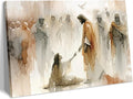 Jesus Heals The Woman Wall Art Canvas Poster Print Artwork by wallart