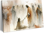 CYPQPCUH Jesus Heals Woman Wall Art Canvas Poster, 16x24in | Wrapped Canvas by wallart