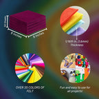 FabricLA Acrylic Felt Sheets for Crafts - Image 3
