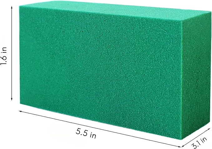 FLOFARE Pack of 6 Floral Foam Blocks Each Green Wet & Dry Flower Foam - Image 2