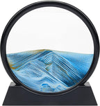 Coitak Moving Sand Art Picture, Round Glass Dynamic Sand Picture, Desktop Sand by Coitak