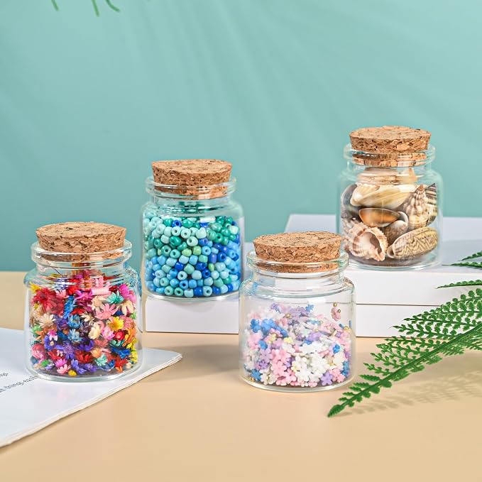 4PCS 50ml Small Empty Glass Bottle - Image 3