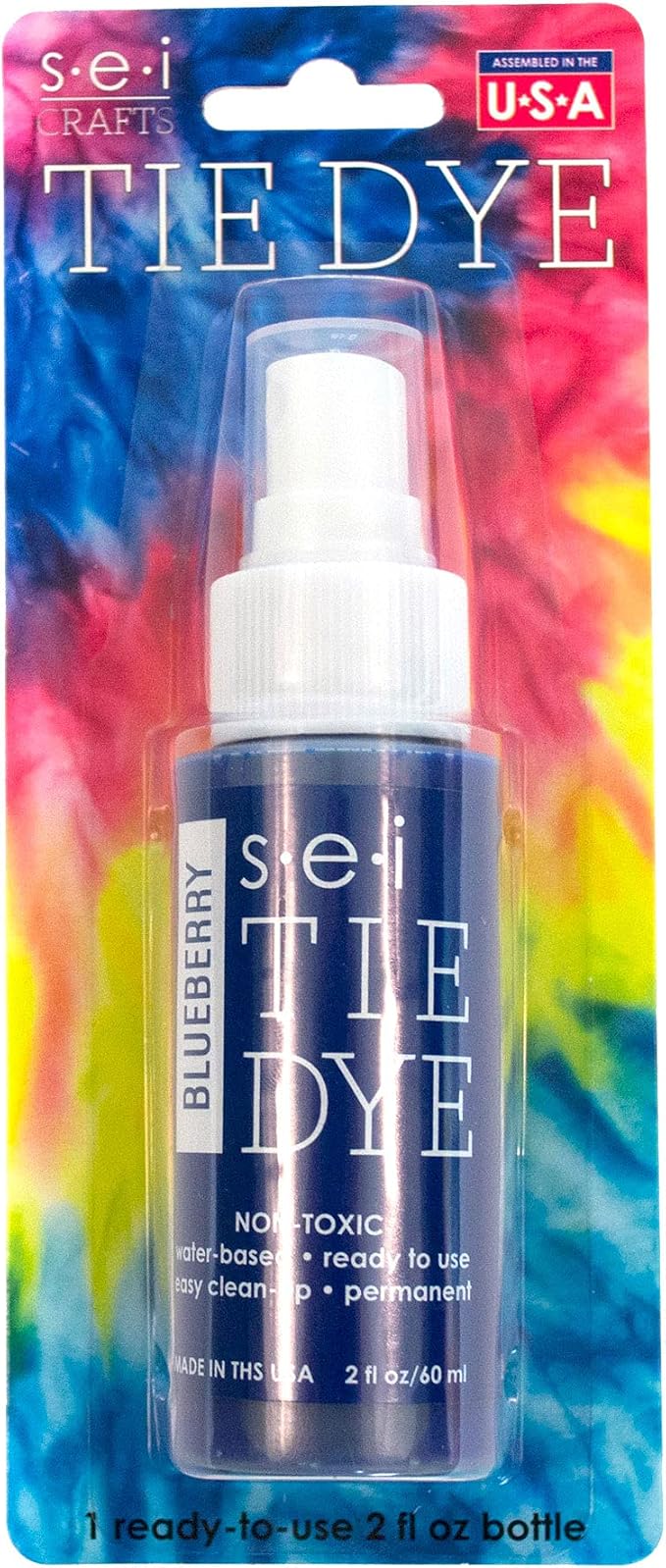 S.E.I. Blueberry Tie Dye Spray Bottle: 2oz. Non Toxic Fabric Dye Spray - Image 4