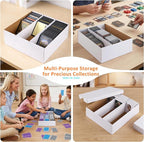 Card Storage Box, 3 Rows about 2400 Count Collector Cards Box - Image 6