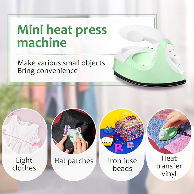Honoson Mini Craft Iron Mini Heat Press Small Iron 3.93 x 2.36 x 2.76 in - Image 5