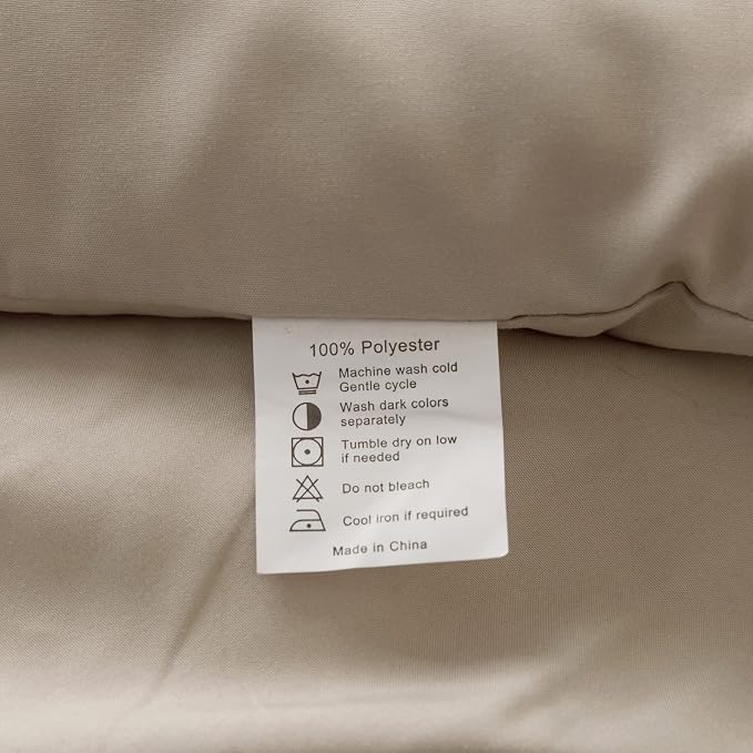 ROSGONIA Oatmeal Twin/Twin XL Comforter Set - Image 8