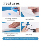 Pllieay Adhesive Felt Premium Grade, 1/4" x 6" x 2.5yd Orthopedic Felt Roll | - Image 4