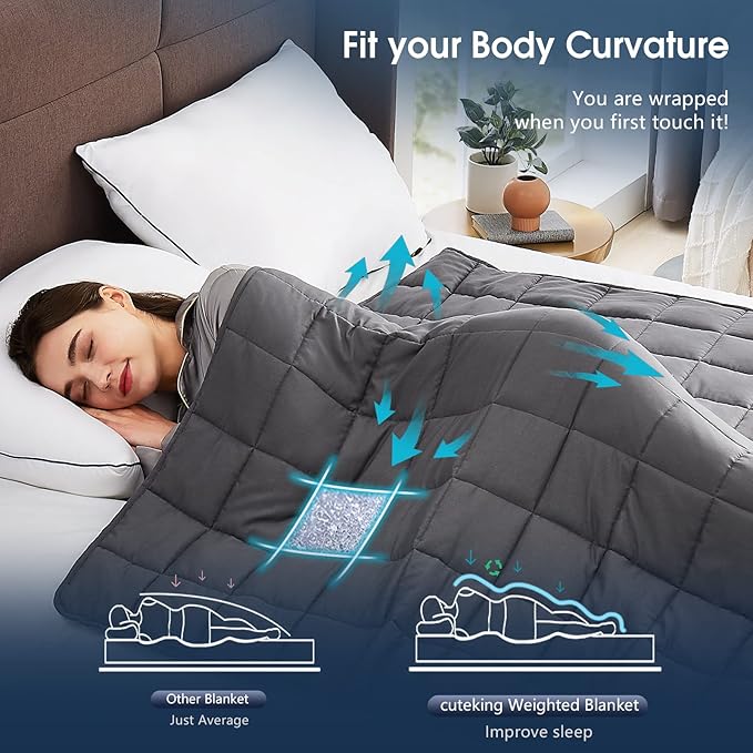 CuteKing Weighted Blanket for Adults Heavy Blanket for 240-260lbs, Weighted - Image 5