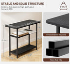 SLEEPING LAMB Side Table for Living Room, 3-Tier End Table for Small Space - Image 3