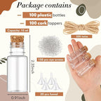 Bokon 100 Packs Mini Plastic Bottles - Image 2