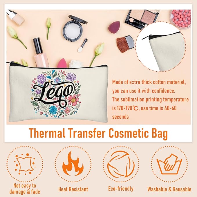 Legigo Blank Canvas Bag Zipper Pouch Makeup Bags Bulk - Image 3