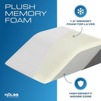 Kolbs Leg Elevation Pillow for After Surgery | Flat Top Bed Wedge Bolster - Image 3
