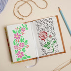 Floral Stencils for Crafts Reusable Texture Stencils Leaf Background Stencil - Image 7