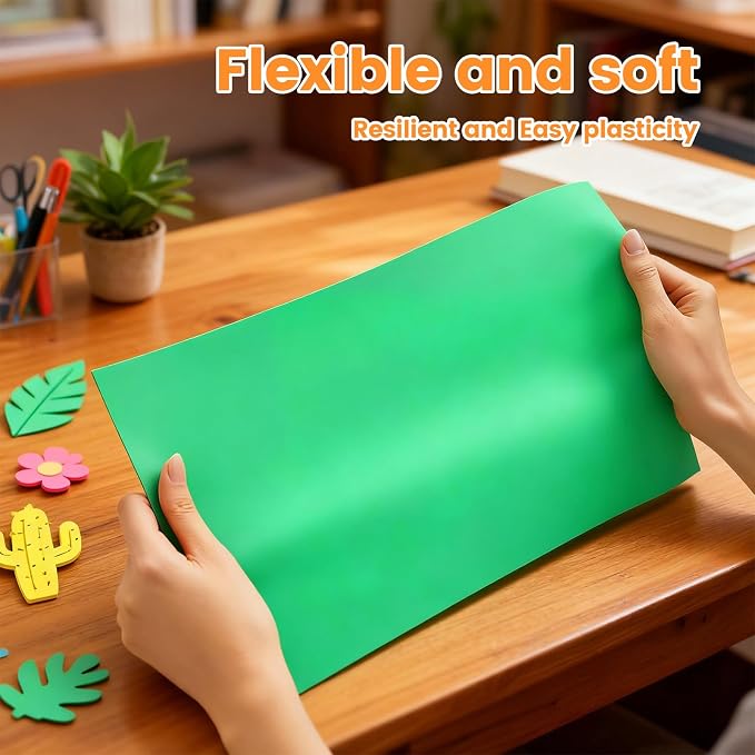 Do²ping 10 Colors Eva Foam Sheets roll, 2mm 10PCS EVA Craft Foam 49''x13.5'' - Image 2