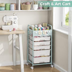 5 Drawer Rolling Storage Cart - Image 7