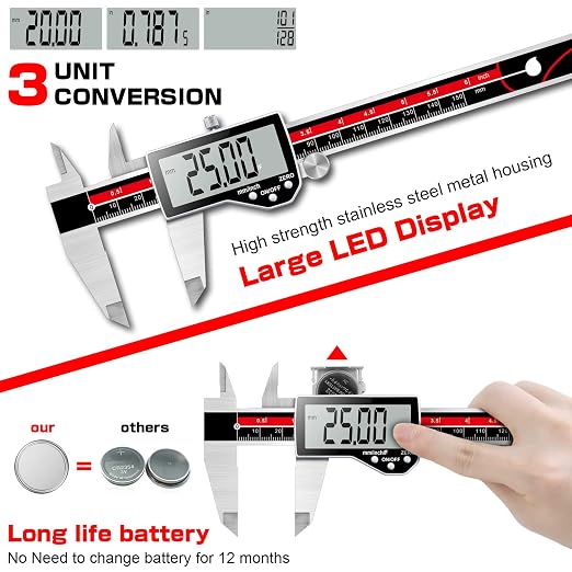 Digital Caliper Electronic Caliper Measuring Tool Precision Digital Vernier - Image 3