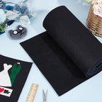 BENECREAT Black Felt Roll, 118x11.81 Inch Craft Felt Fabric Soft Fabric Sheets - Image 5