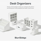 BLUE GINKGO Hive Pen Desk Organizer, Made in Korea | 6 Compartments. Full - Image 6