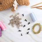 360Pcs Safety Eyes and Noses for Crocheting, 6 Sizes Craft Amigurumi Eye for - Image 4