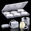 10PCS Clear Coin Capsules, Coin Holders by COIDEA