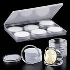 10PCS Clear Coin Capsules, Coin Holders by COIDEA