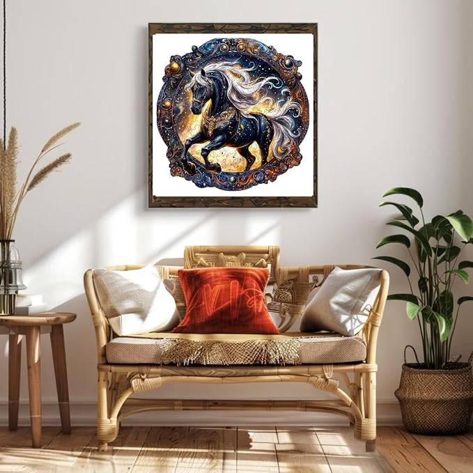 Wooden Puzzles Adults, Elegant Horse Wooden Puzzles 100 Pieces, Unique Animal - Image 6