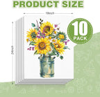 ESRICH Canvas for Painting 18x24 Inch, 10 Pack Canvas Boards for Painting - Image 2