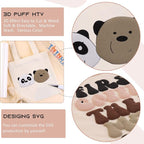 Tintnut White Puff Heat Transfer Vinyl Roll, easy cut & weed, stretch washable - Image 5