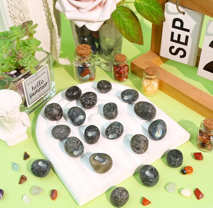 DUQGUHO Labradorite Crystals Healing Crystal Stones Set Natural Crystals Bulk - Image 2