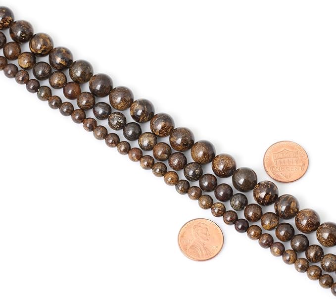 60PCS 6mm Natural Bronzite Gemstone Round Loose Beads - Image 6