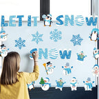 Outus 45 Pcs Winter Cutouts Snowflake Accents Paper Cutouts Name Tags Seasonal - Image 6