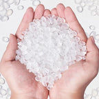 QEQEKAKA Sea Glass Stones for Crafts About 1LB White Glass Pebbles Gemstones by QEQEKAKA