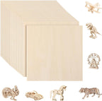 SiliFine 12x12 Inch 24 Pack Basswood Sheets by SiliFine