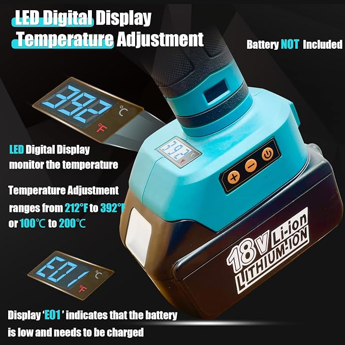 MONVICT Cordless Glue Gun for Makita 18V Battery - Image 2