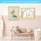 Kids Art Frames, 10x12.5 Front Opening Kids Artwork Frames Changeable, Displays - Image 6