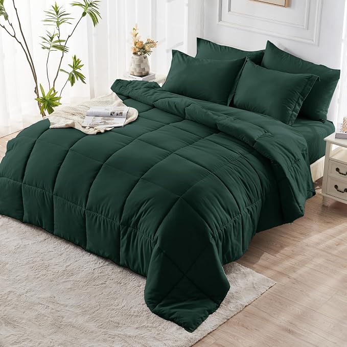 JOLLYVOGUE King Comforter Set, Ultra-Soft Bed in a Bag King Size 7 Pieces - Image 8