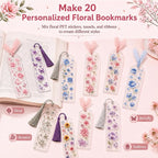 DIY Bookmark Making Kit, 20 Clear Acrylic Bookmark Blanks 5.9 x 2 in - Image 4