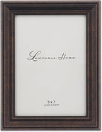 Lawrence Frames 535557 Bronze 5x7 Classic Detailed Oil Rubbed Picture Frame by LawrenceFrames