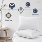 puredown® Goose Feathers and Down White Pillows - Image 7