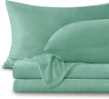 BEDELITE Flannel Sheets Twin Size Haze Blue by BEDELITE