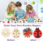 DIY Wooden Magnet 36 Art Craft Supplies Painting Kit - Image 4