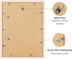 12x16 Picture Frame with Wavy Mat, Wooden Real Glass 12 x 16 Photo Frame - Image 4