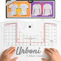 Standard Size - Tshirt Ruler Guide Vinyl Alignment, Shirt Measurement Tool by UrboniT-ShirtRulerGuide