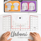 Standard Size - Tshirt Ruler Guide Vinyl Alignment, Shirt Measurement Tool by UrboniT-ShirtRulerGuide