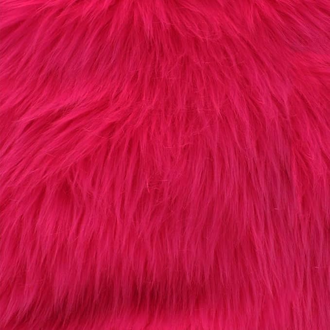 Faux Fake Fur Long Pile Luxury Shaggy/Craft, Decorations / 60" Wide/Sold by The by FabricEmpire