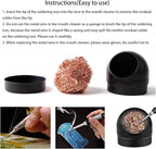 Soldering Iron Tip Cleaner, LXIANGN Non-slip Solder Flux Brass Tip Cleaner & - Image 5