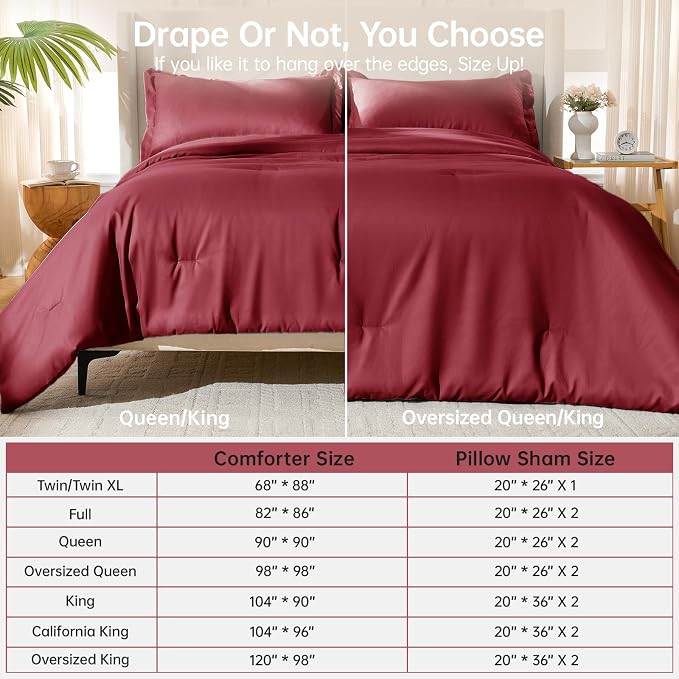 MUXHOMO King Size Comforter Set, All Season Ultra Soft Down Alternative Bedding - Image 8
