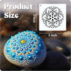 Marspark 66 Pcs Small Stencils for Crafts Reusable 3 Inch Stencils for Painting - Image 2
